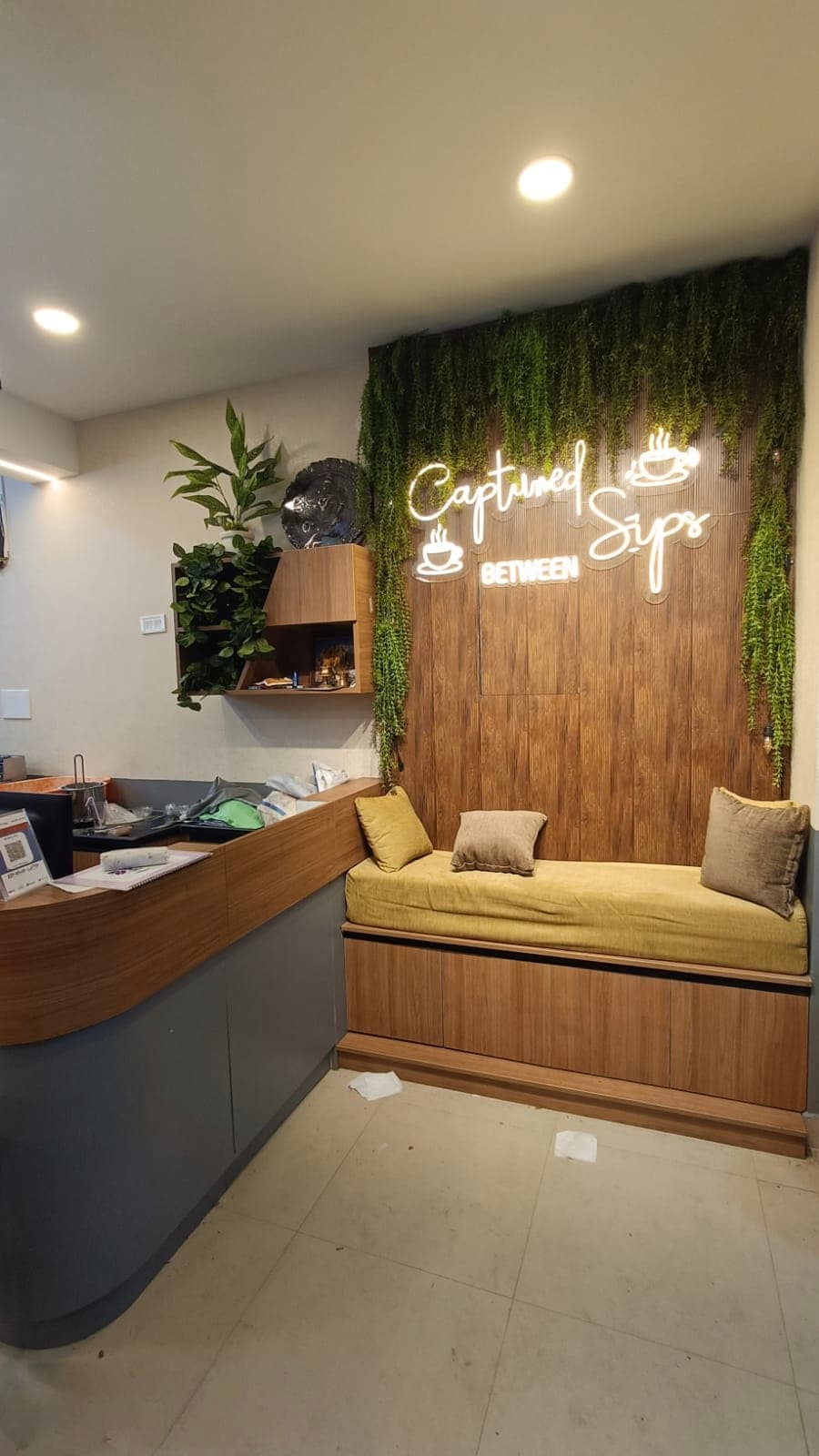 Cafe Seating Wall