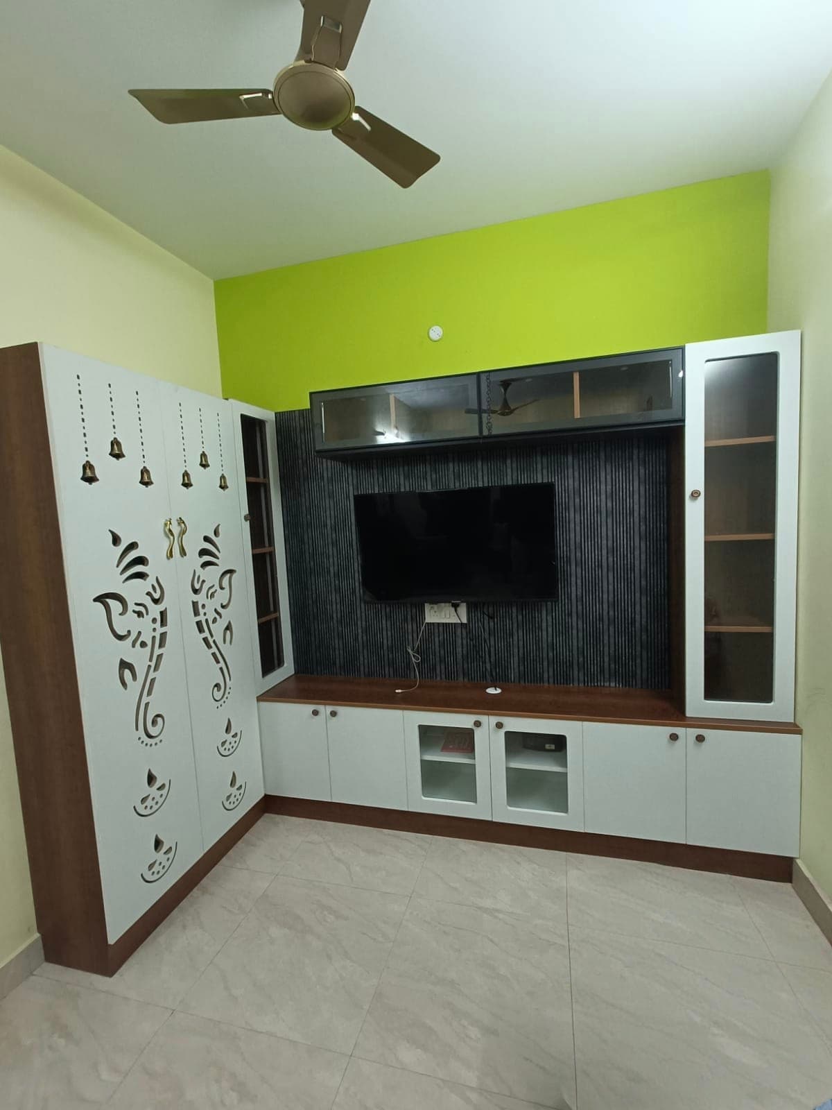 TV Wall and Wardrobe